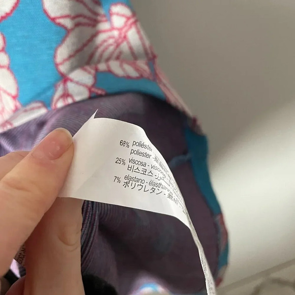 Zara Blue and Pink Floral Mini Dress - Picture 6 of 7